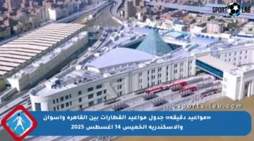 «مواعيد دقيقة» جدول مواعيد القطارات بين القاهرة وأسوان والإسكندرية الخميس 14 أغسطس 2025